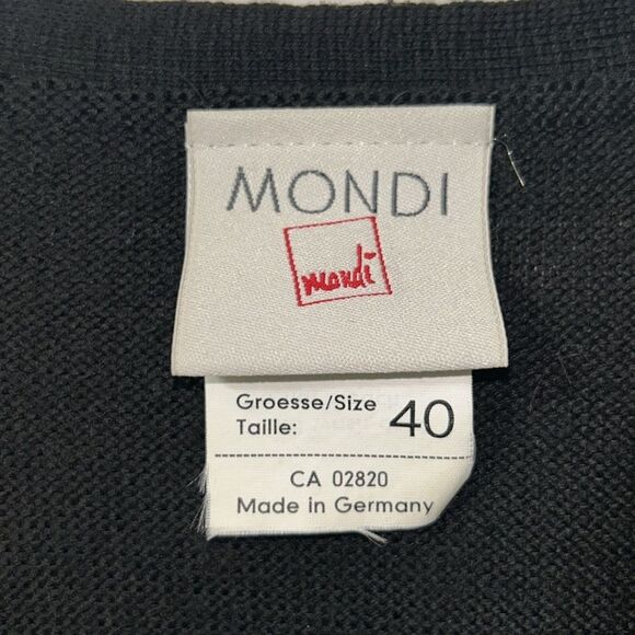 Mondi Vintage Black & Yellow Wool Blend Vest(Size 40) - Picture 5 of 6